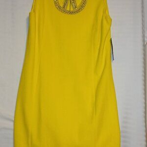 YELLOW COCKTAIL DRESS BY PETER NYGARD SIZES 12P